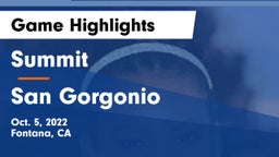 Summit  vs San Gorgonio Game Highlights - Oct. 5, 2022
