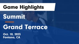 Summit  vs Grand Terrace  Game Highlights - Oct. 10, 2023