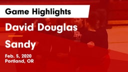 David Douglas  vs Sandy  Game Highlights - Feb. 5, 2020