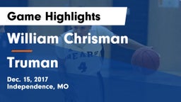 William Chrisman  vs Truman  Game Highlights - Dec. 15, 2017