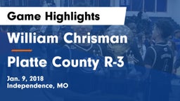 William Chrisman  vs Platte County R-3 Game Highlights - Jan. 9, 2018