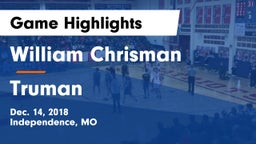 William Chrisman  vs Truman  Game Highlights - Dec. 14, 2018