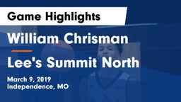 William Chrisman  vs Lee's Summit North  Game Highlights - March 9, 2019