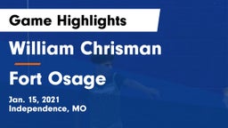 William Chrisman  vs Fort Osage  Game Highlights - Jan. 15, 2021