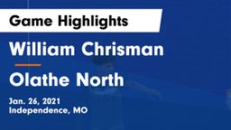 William Chrisman  vs Olathe North  Game Highlights - Jan. 26, 2021