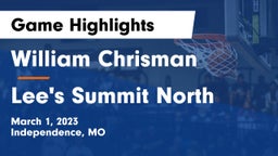 William Chrisman  vs Lee's Summit North  Game Highlights - March 1, 2023