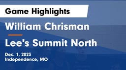 William Chrisman  vs Lee's Summit North  Game Highlights - Dec. 1, 2023