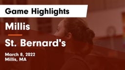 Millis  vs St. Bernard's  Game Highlights - March 8, 2022