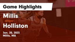 Millis  vs Holliston  Game Highlights - Jan. 20, 2023
