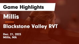 Millis  vs Blackstone Valley RVT  Game Highlights - Dec. 21, 2023
