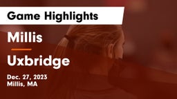 Millis  vs Uxbridge  Game Highlights - Dec. 27, 2023