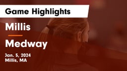 Millis  vs Medway  Game Highlights - Jan. 5, 2024