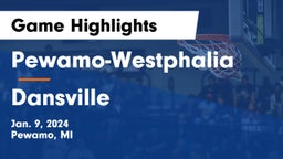 Pewamo-Westphalia  vs Dansville  Game Highlights - Jan. 9, 2024