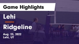 Lehi  vs Ridgeline  Game Highlights - Aug. 23, 2022