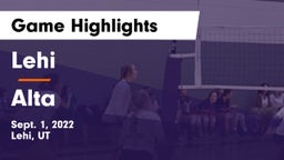 Lehi  vs Alta  Game Highlights - Sept. 1, 2022