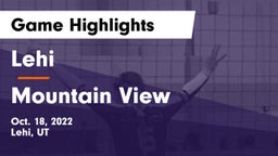 Lehi  vs Mountain View  Game Highlights - Oct. 18, 2022