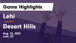 Lehi  vs Desert Hills  Game Highlights - Aug. 26, 2023