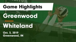 Greenwood  vs Whiteland  Game Highlights - Oct. 3, 2019