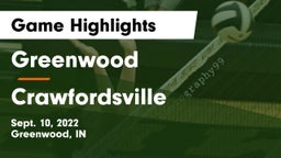 Greenwood  vs Crawfordsville  Game Highlights - Sept. 10, 2022