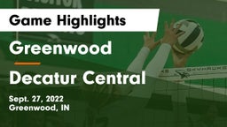 Greenwood  vs Decatur Central  Game Highlights - Sept. 27, 2022