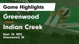 Greenwood  vs Indian Creek  Game Highlights - Sept. 28, 2022