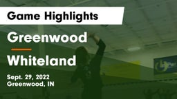 Greenwood  vs Whiteland  Game Highlights - Sept. 29, 2022