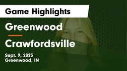Greenwood  vs Crawfordsville  Game Highlights - Sept. 9, 2023