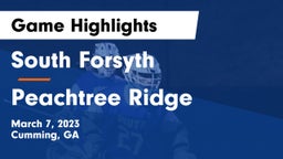 South Forsyth  vs Peachtree Ridge  Game Highlights - March 7, 2023