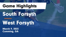 South Forsyth  vs West Forsyth  Game Highlights - March 9, 2023