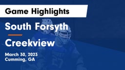 South Forsyth  vs Creekview  Game Highlights - March 30, 2023