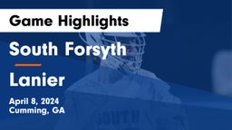 South Forsyth  vs Lanier  Game Highlights - April 8, 2024