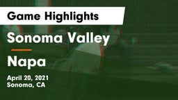 Sonoma Valley  vs Napa  Game Highlights - April 20, 2021