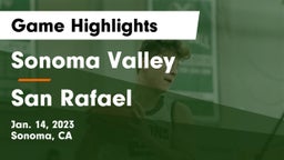 Sonoma Valley  vs San Rafael  Game Highlights - Jan. 14, 2023
