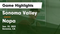 Sonoma Valley  vs Napa  Game Highlights - Jan. 23, 2023