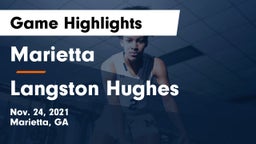 Marietta  vs Langston Hughes  Game Highlights - Nov. 24, 2021