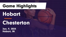 Hobart  vs Chesterton  Game Highlights - Jan. 9, 2024