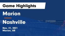 Marion  vs Nashville  Game Highlights - Nov. 21, 2021