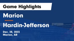 Marion  vs Hardin-Jefferson  Game Highlights - Dec. 28, 2023