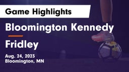Bloomington Kennedy  vs Fridley  Game Highlights - Aug. 24, 2023