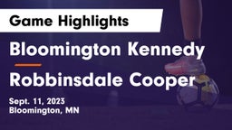 Bloomington Kennedy  vs Robbinsdale Cooper  Game Highlights - Sept. 11, 2023