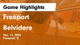 Freeport  vs Belvidere  Game Highlights - Jan. 11, 2023