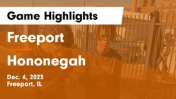 Freeport  vs Hononegah  Game Highlights - Dec. 6, 2023