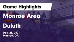 Monroe Area  vs Duluth  Game Highlights - Dec. 28, 2021
