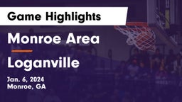 Monroe Area  vs Loganville Game Highlights - Jan. 6, 2024