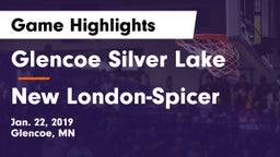Glencoe Silver Lake  vs New London-Spicer  Game Highlights - Jan. 22, 2019