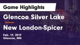 Glencoe Silver Lake  vs New London-Spicer  Game Highlights - Feb. 19, 2019