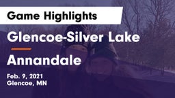Glencoe-Silver Lake  vs Annandale  Game Highlights - Feb. 9, 2021