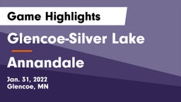 Glencoe-Silver Lake  vs Annandale  Game Highlights - Jan. 31, 2022
