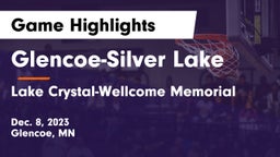 Glencoe-Silver Lake  vs Lake Crystal-Wellcome Memorial  Game Highlights - Dec. 8, 2023