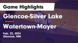 Glencoe-Silver Lake  vs Watertown-Mayer  Game Highlights - Feb. 22, 2024